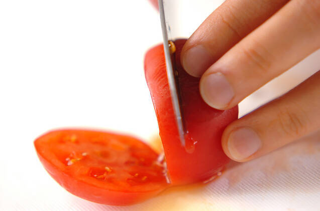 ナスとトマトのカルパッチョの作り方の手順2