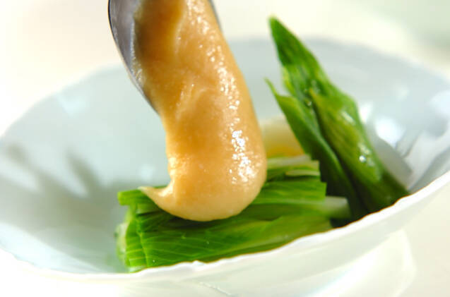 ウルイの酢みそがけの作り方の手順2