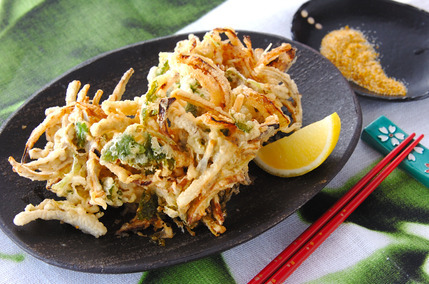 新ゴボウのかき揚げ