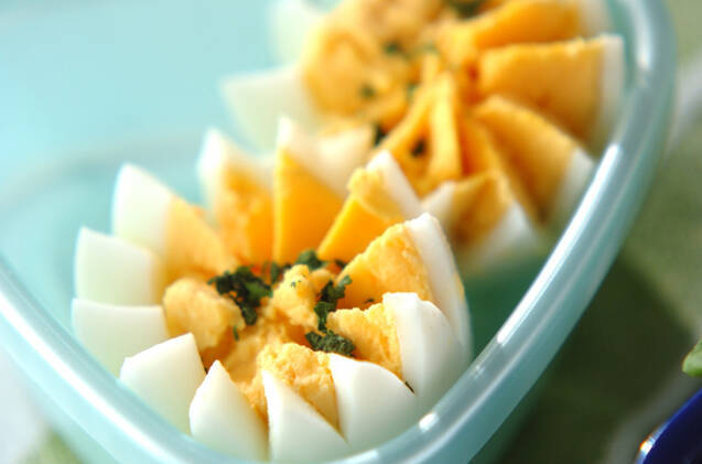 飾り切りゆで卵