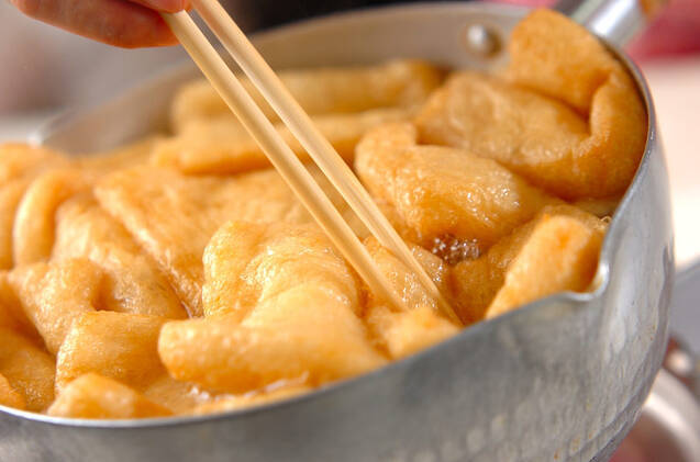 簡単人気のいなり寿司 具だくさんでお弁当にも by中島 和代さんの作り方の手順2