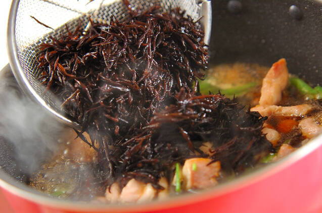 鶏とヒジキの煮物の作り方の手順7