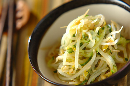 モヤシのカレー甘酢和え