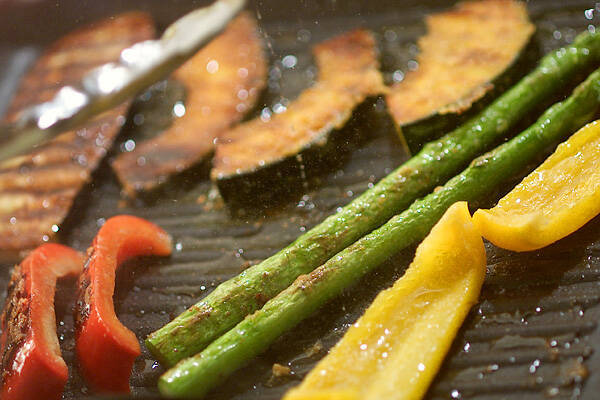 グリル野菜とオープンサンドの作り方の手順2