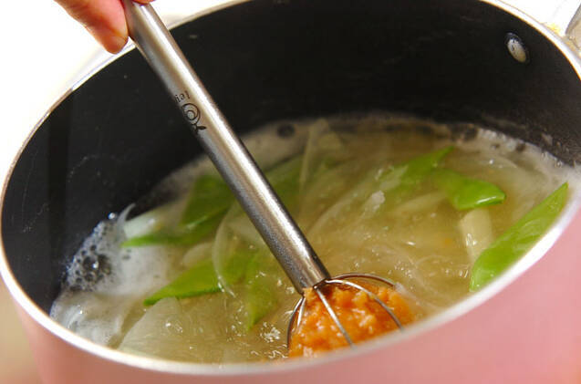 ジャガイモのシンプルみそ汁の作り方の手順4