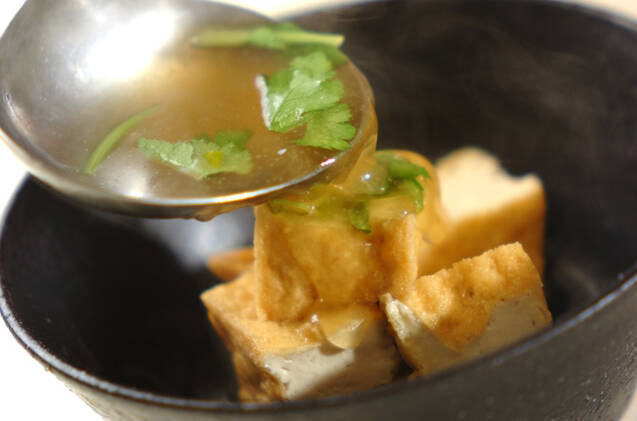 厚揚げの熱々あんかけの作り方の手順4