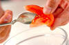 スイートトマトの薄焼きパイ添えの作り方の手順1