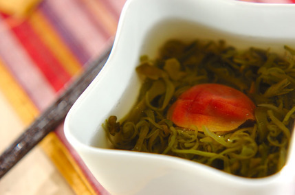 めかぶと梅のスープ