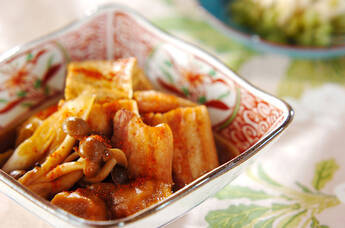 豚肉と焼き豆腐の煮物