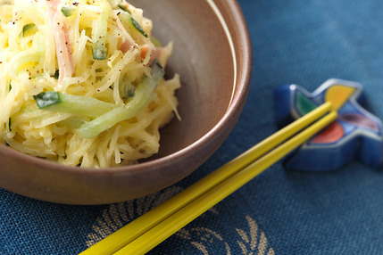 そうめん瓜のシャキシャキサラダ