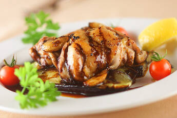 蒸焼鶏バルサミコ味