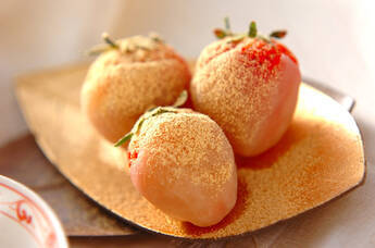 イチゴの白あんデザート