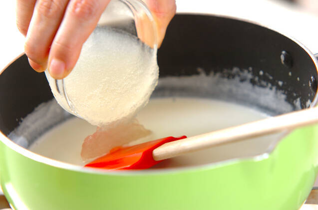 煎茶ミルクプリンの作り方の手順4