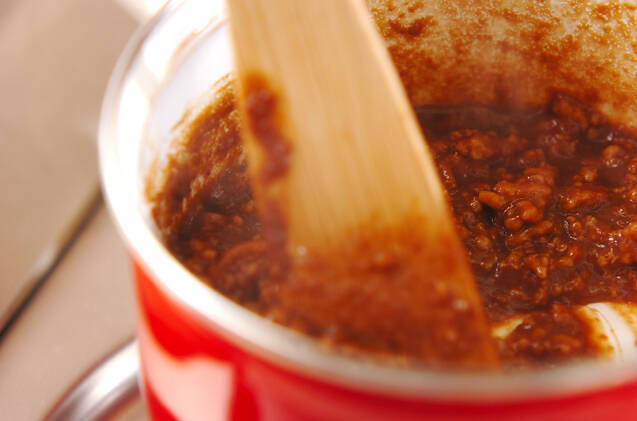 肉みそレタス包みの作り方の手順3