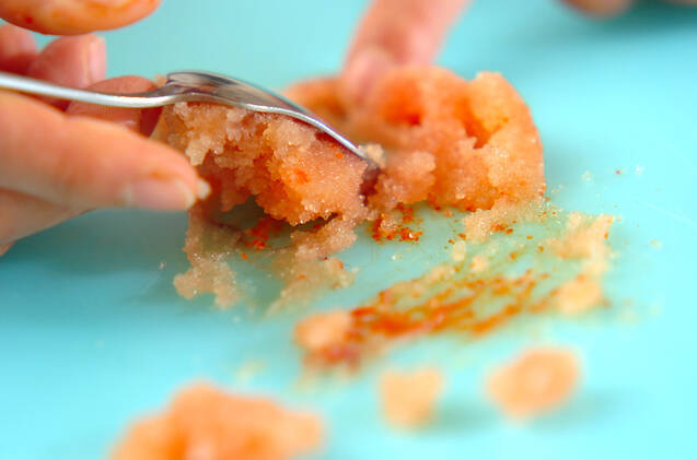 カマボコの明太和えの作り方の手順3