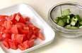 トマトのサラダの作り方の手順1