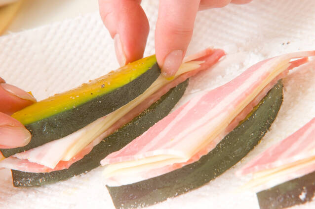 パンプキンはさみ揚げの作り方の手順2