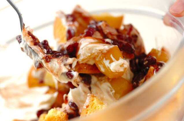 小豆クッキーのデザートの作り方の手順3