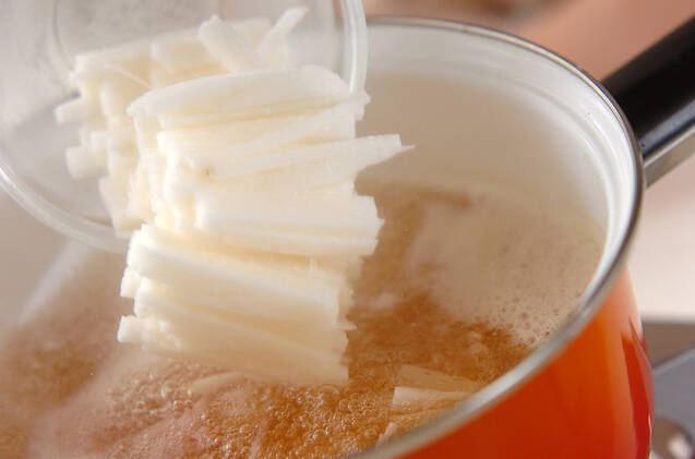 長芋のスープの作り方の手順4