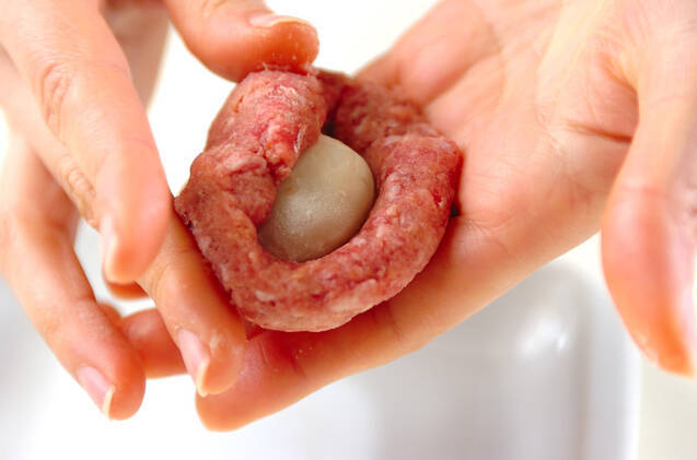 ミニスコッチエッグの作り方の手順1