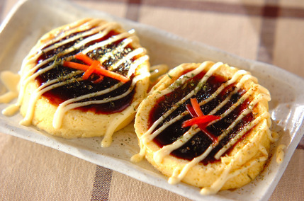 お好み焼き風ふわふわ卵焼き