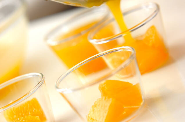 オレンジゼリーの作り方の手順5