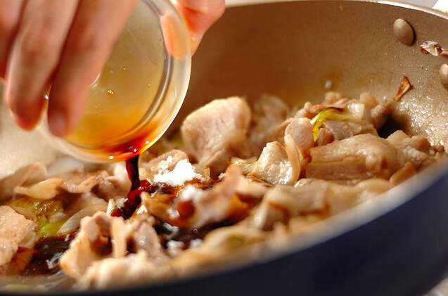 夏のポーク照り焼き丼の作り方の手順3