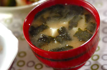 長芋とのりのみそ汁