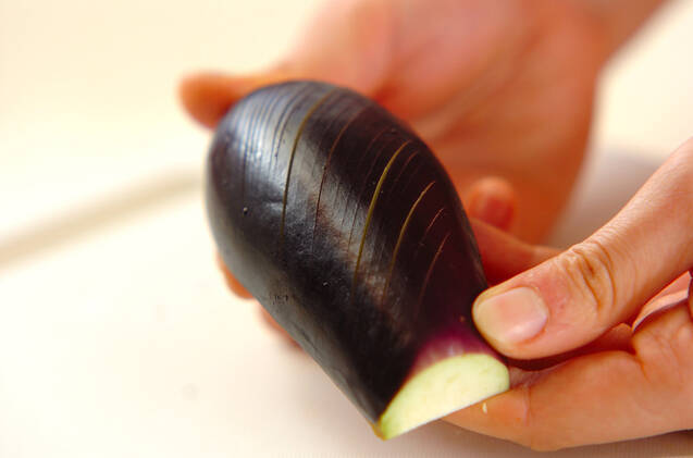 ナスの温麺の作り方の手順1