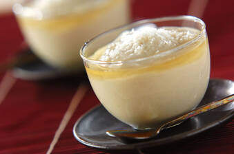 バナナとココナッツの豆腐ムース