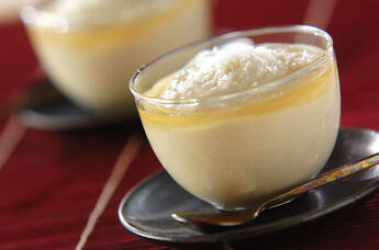 バナナとココナッツの豆腐ムース