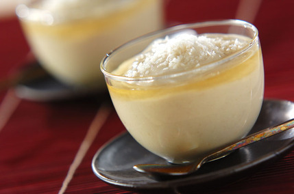 バナナとココナッツの豆腐ムース