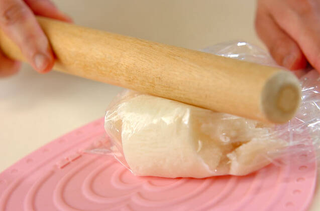 キノコの長芋和えの作り方の手順7