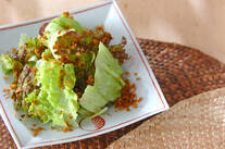 レタスのサラダ・パン粉がけ