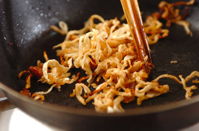 大根とエビの卵焼きの作り方の手順2