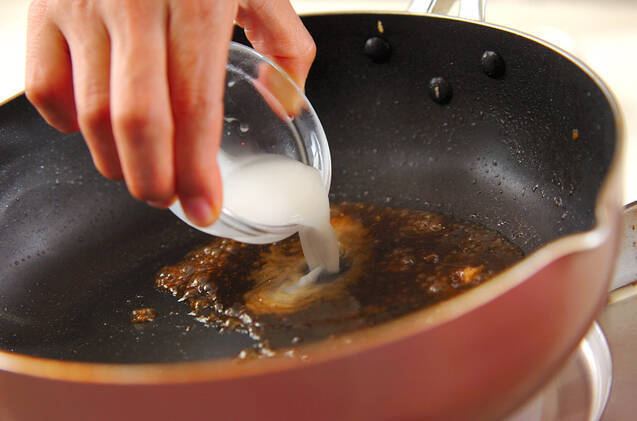 厚揚げのひき肉詰めの作り方の手順6