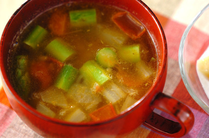 玄米入りスープ