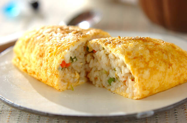 カニ入りオムライス