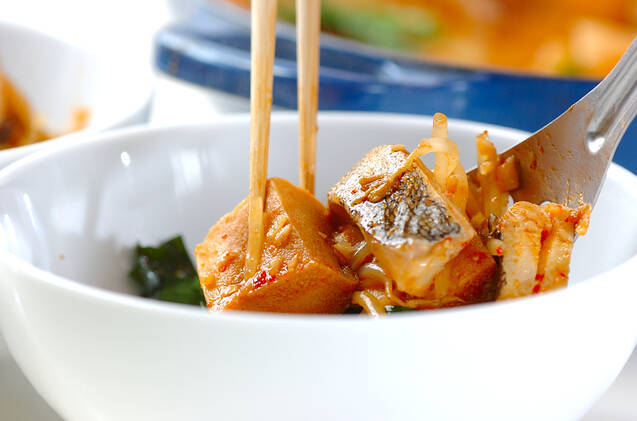 高野豆腐のチゲ風の作り方の手順8