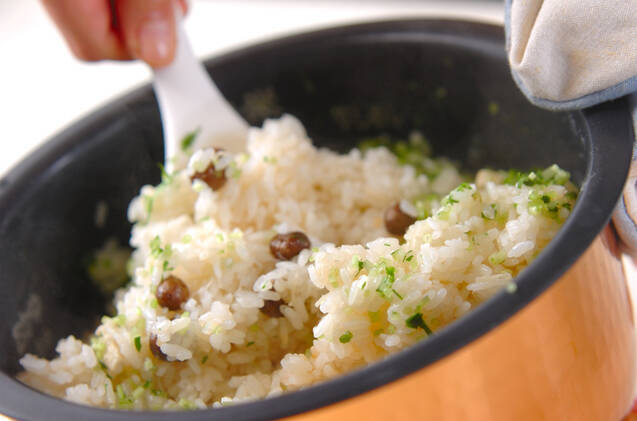 むかごご飯の作り方の手順7