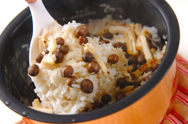 むかごご飯の作り方の手順6