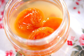 アンズのコンポート