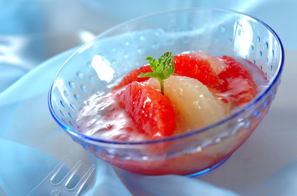 グレープフルーツのジュレ