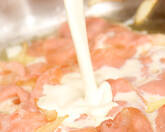 生ハムのフェットチーネの作り方2