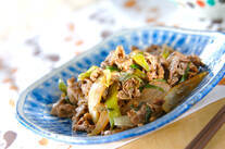 牛肉のソース炒め