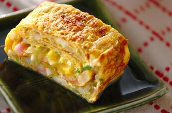 モヤシ入り卵焼き