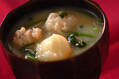 鶏団子の白みそ汁