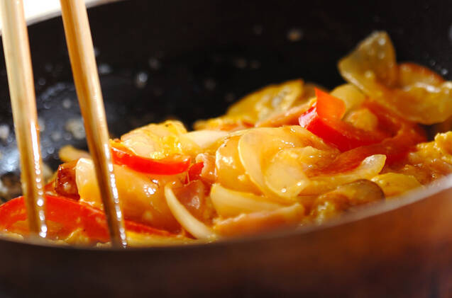 野菜オムレツの作り方の手順4