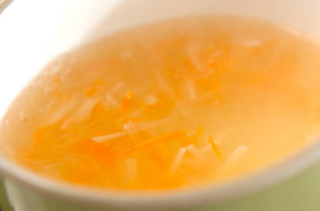 麩入りお吸い物の作り方の手順3