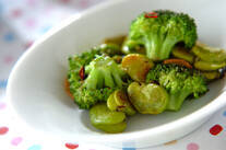 ソラ豆のペペロンチーノ